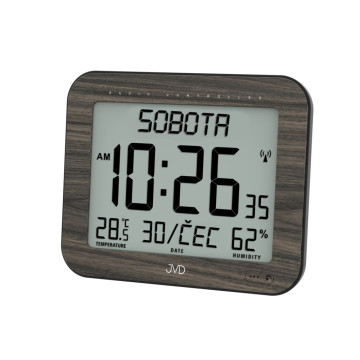 Digitálne hodiny rádiom riadené JVD DH9363.2, 22cm